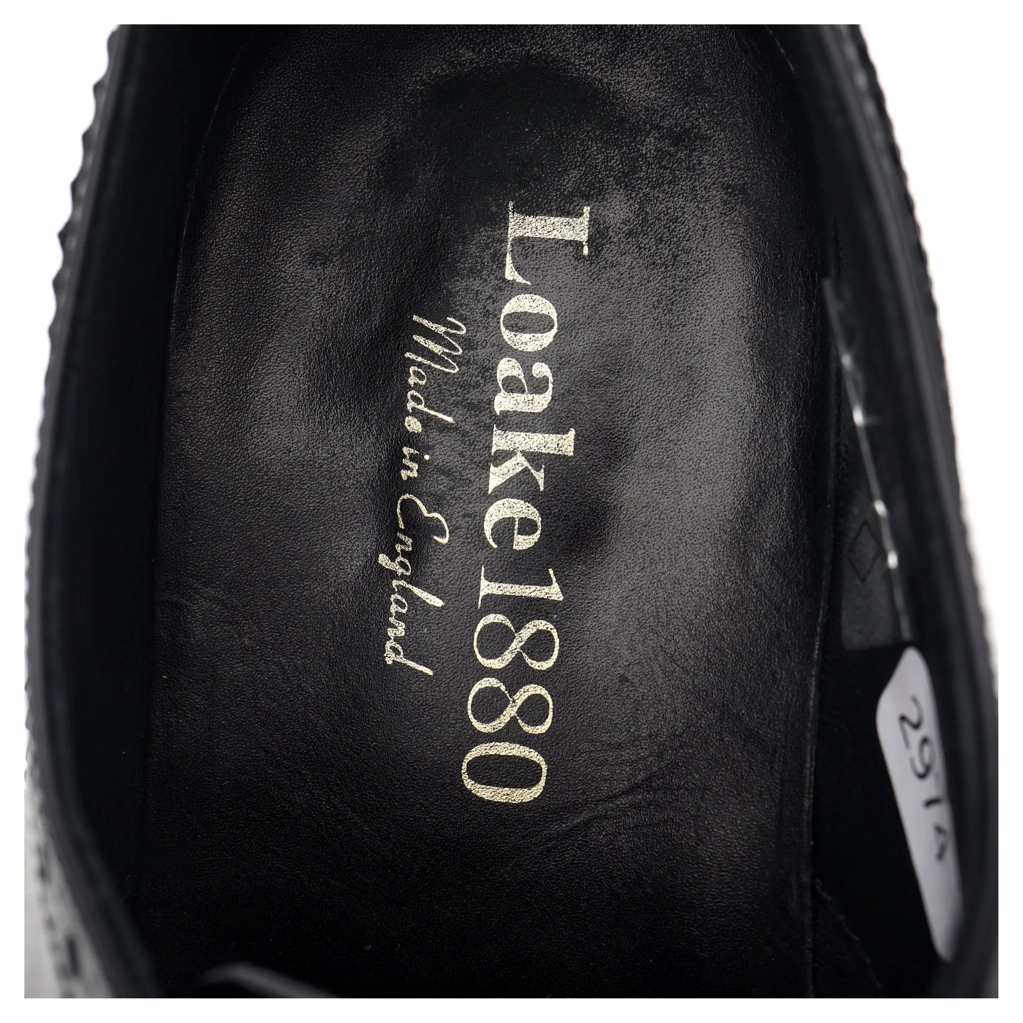 1880 'Worton' Black Leather Derby Brogues UK 7.5 G