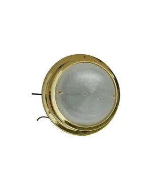 2628 - LED - 6" DOME LIGHT - GOLD PLASTIC - WARM LIGHT