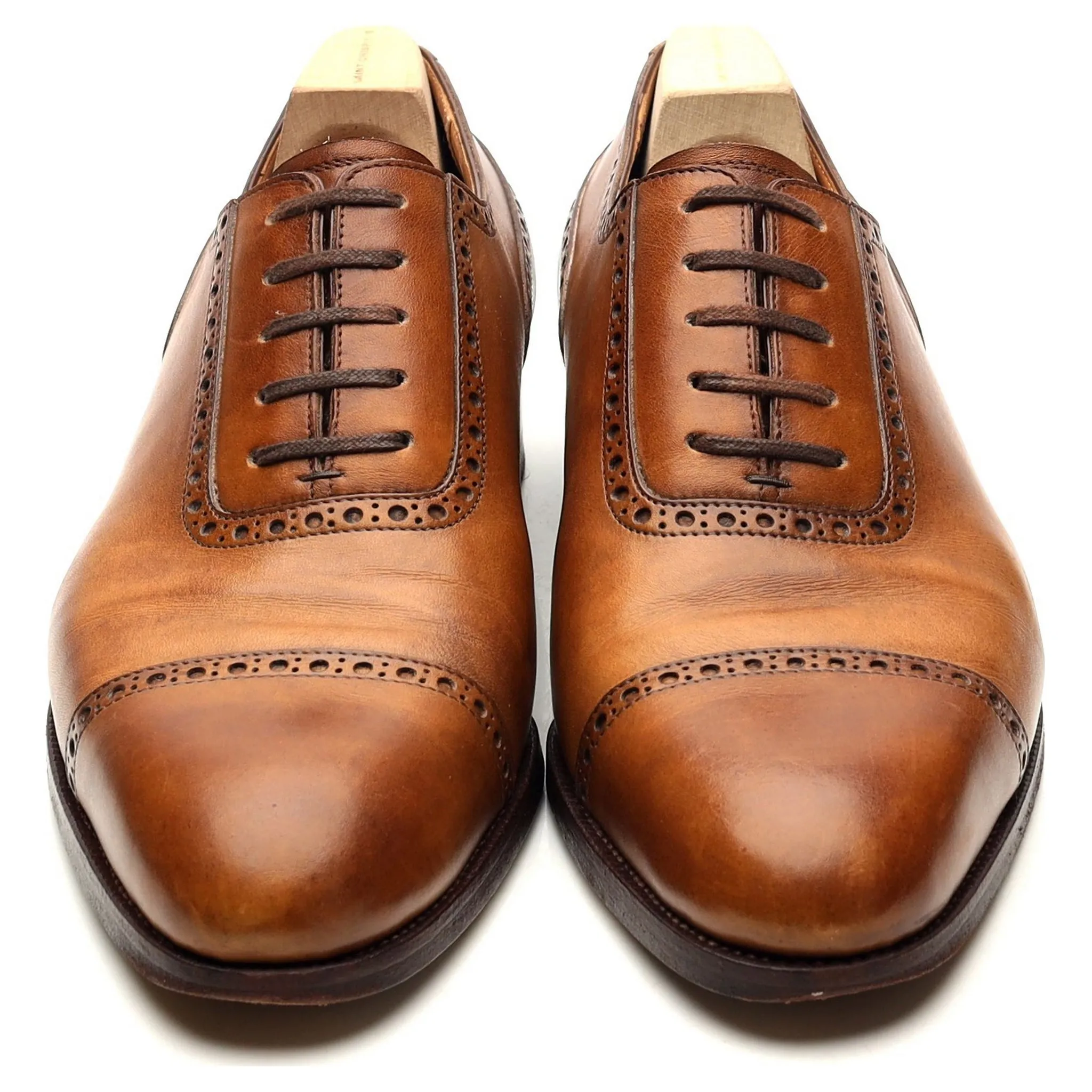 '315' Tan Brown Leather Semi Oxford 7 F