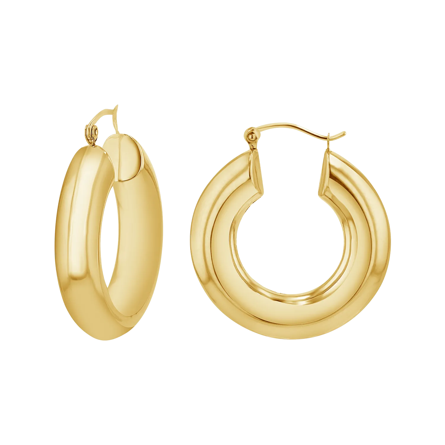 6mm Chunky Hoop Earrings