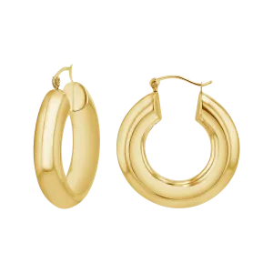 6mm Chunky Hoop Earrings