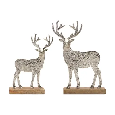 8.5-10.5" Modern Outline Aluminum Deer