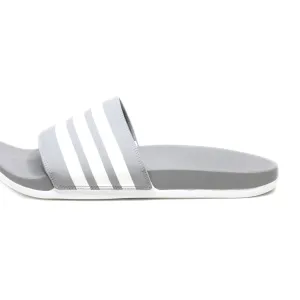 Adidas Adilette Sliders Pu Leather Grey Colour For Men