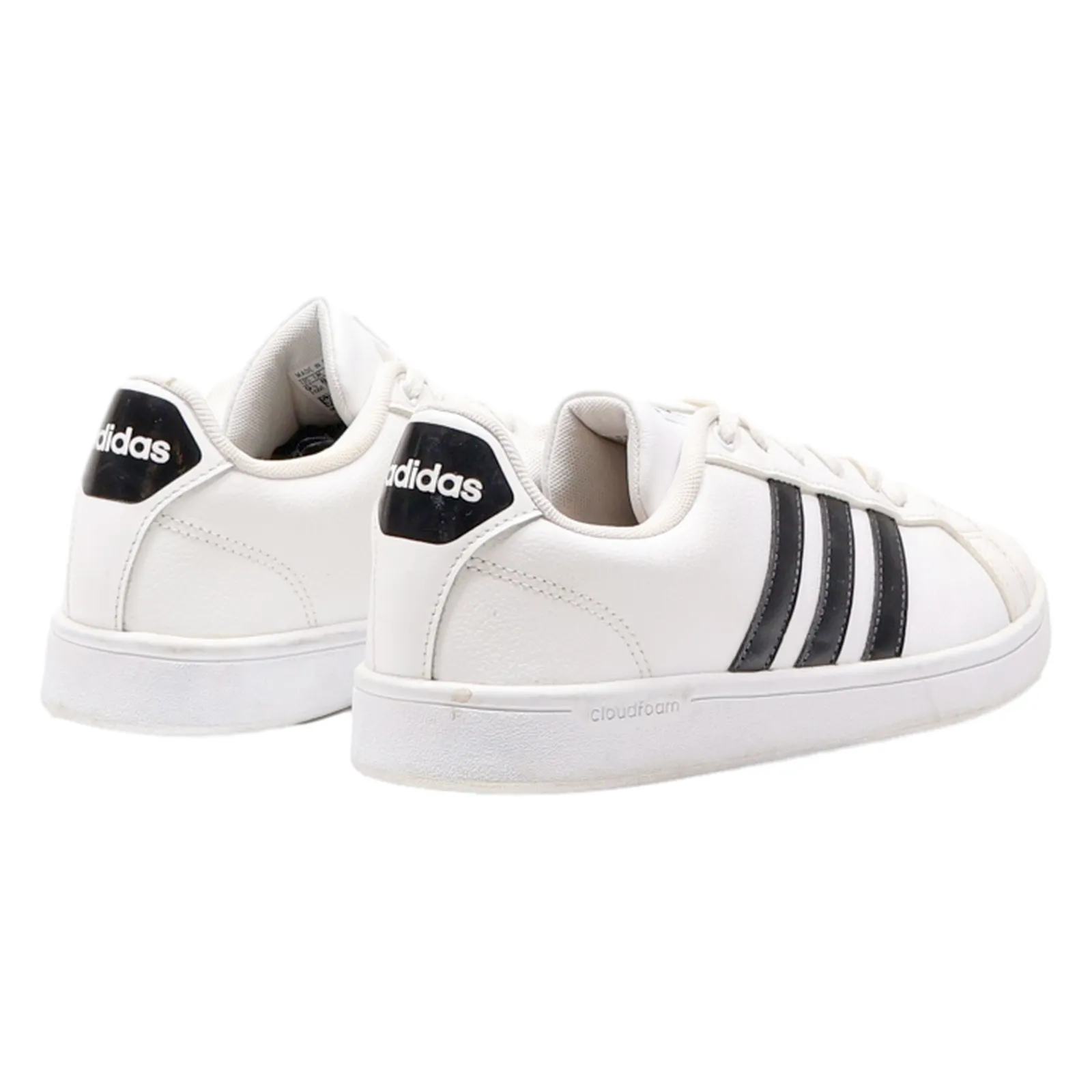 ADIDAS Cloudfoam Advantage Sneaker Trainers White Leather Womens UK 8