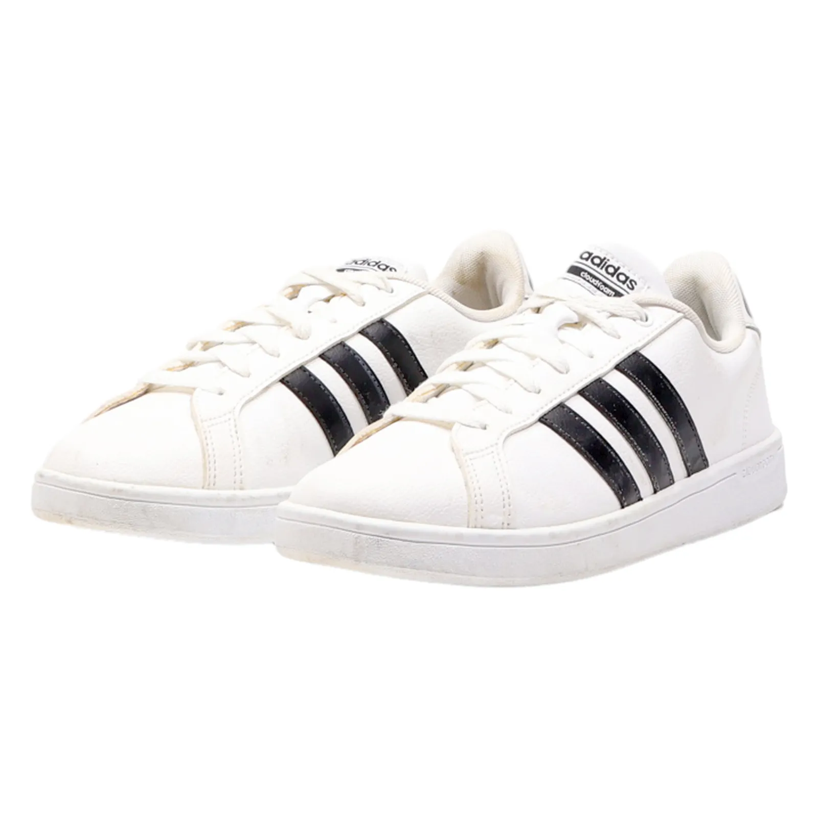 ADIDAS Cloudfoam Advantage Sneaker Trainers White Leather Womens UK 8