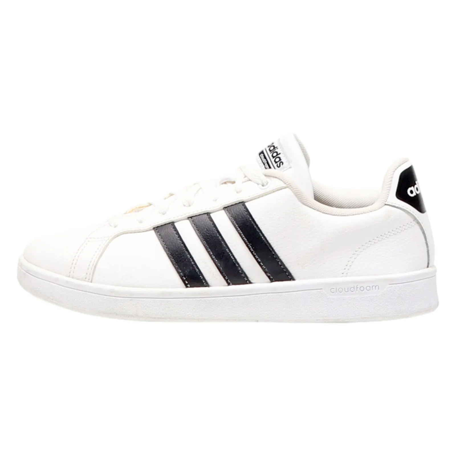 ADIDAS Cloudfoam Advantage Sneaker Trainers White Leather Womens UK 8