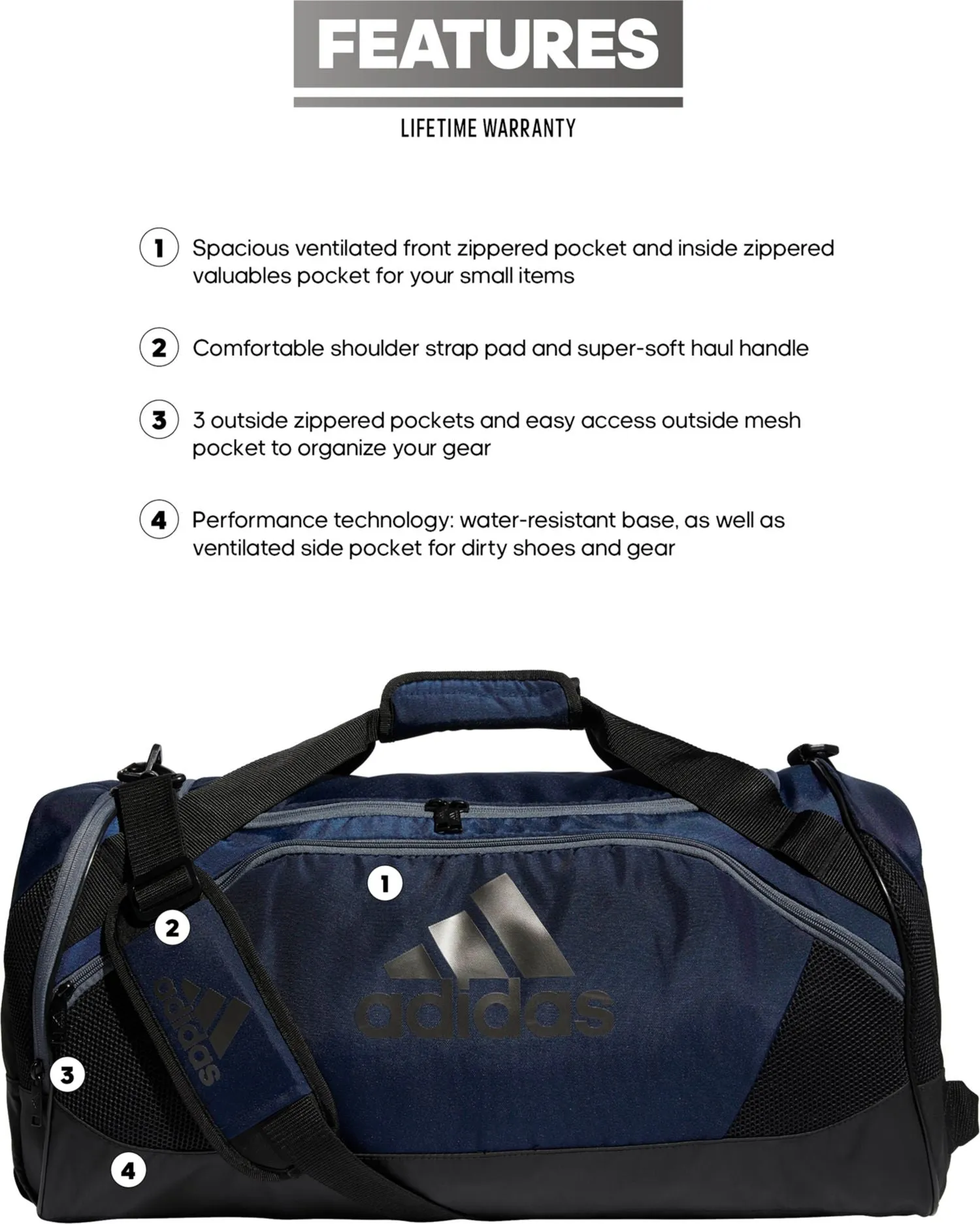 Adidas Men's Team Issue II Medium Duffel Bag