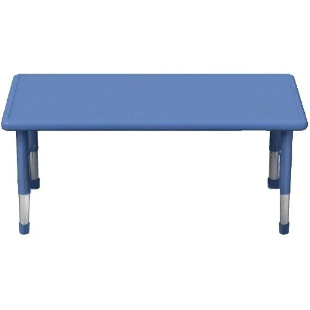 Adjustable Rectangle Table Blue 40cm-60cm