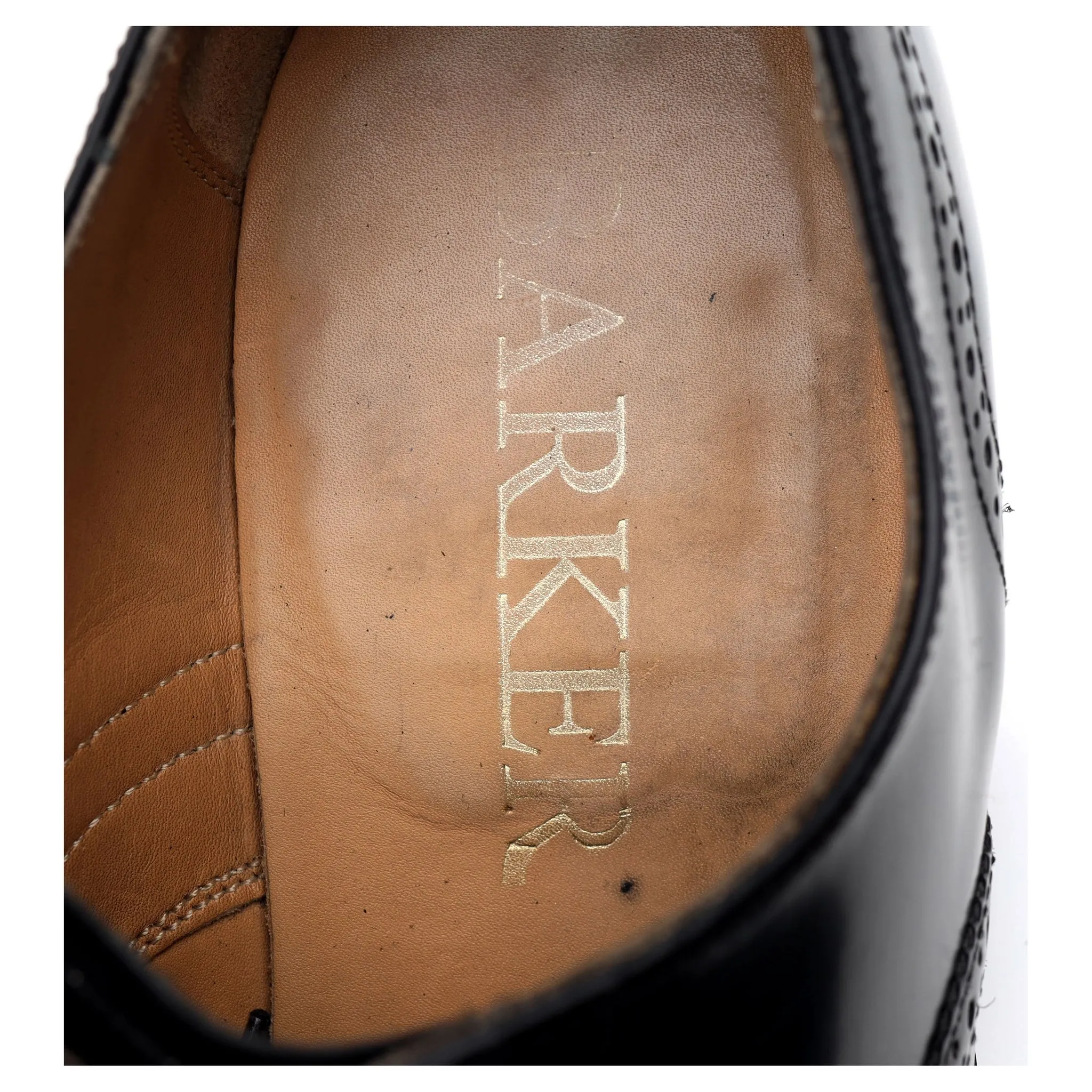 'Albert' Black Leather Brogues UK 8 G