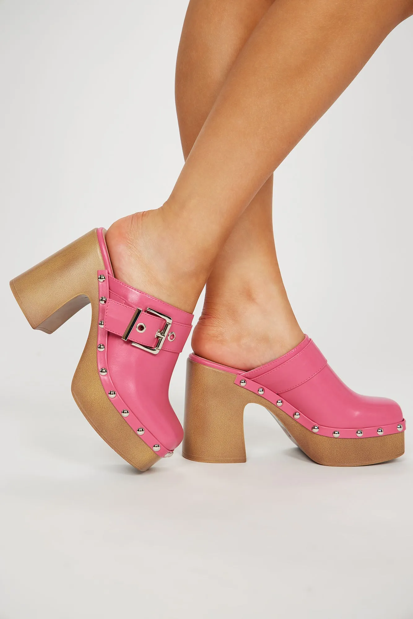 Alyssum Mule Clogs - Pink