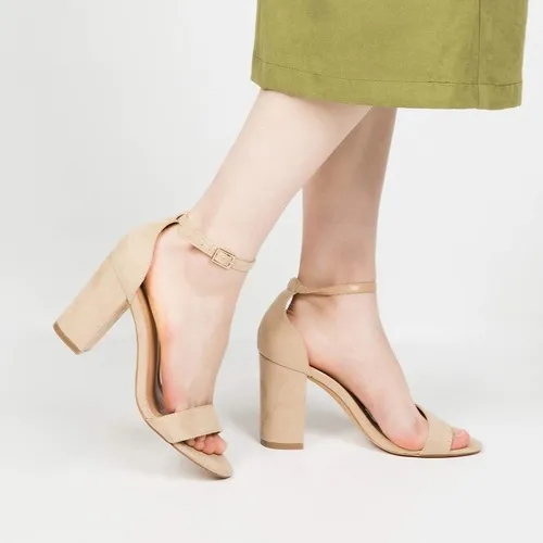 Ankle Strap Block Heels Sandals