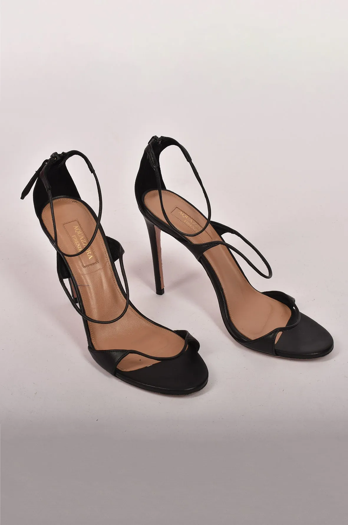 AQUAZZURA BLACK STILETTOS