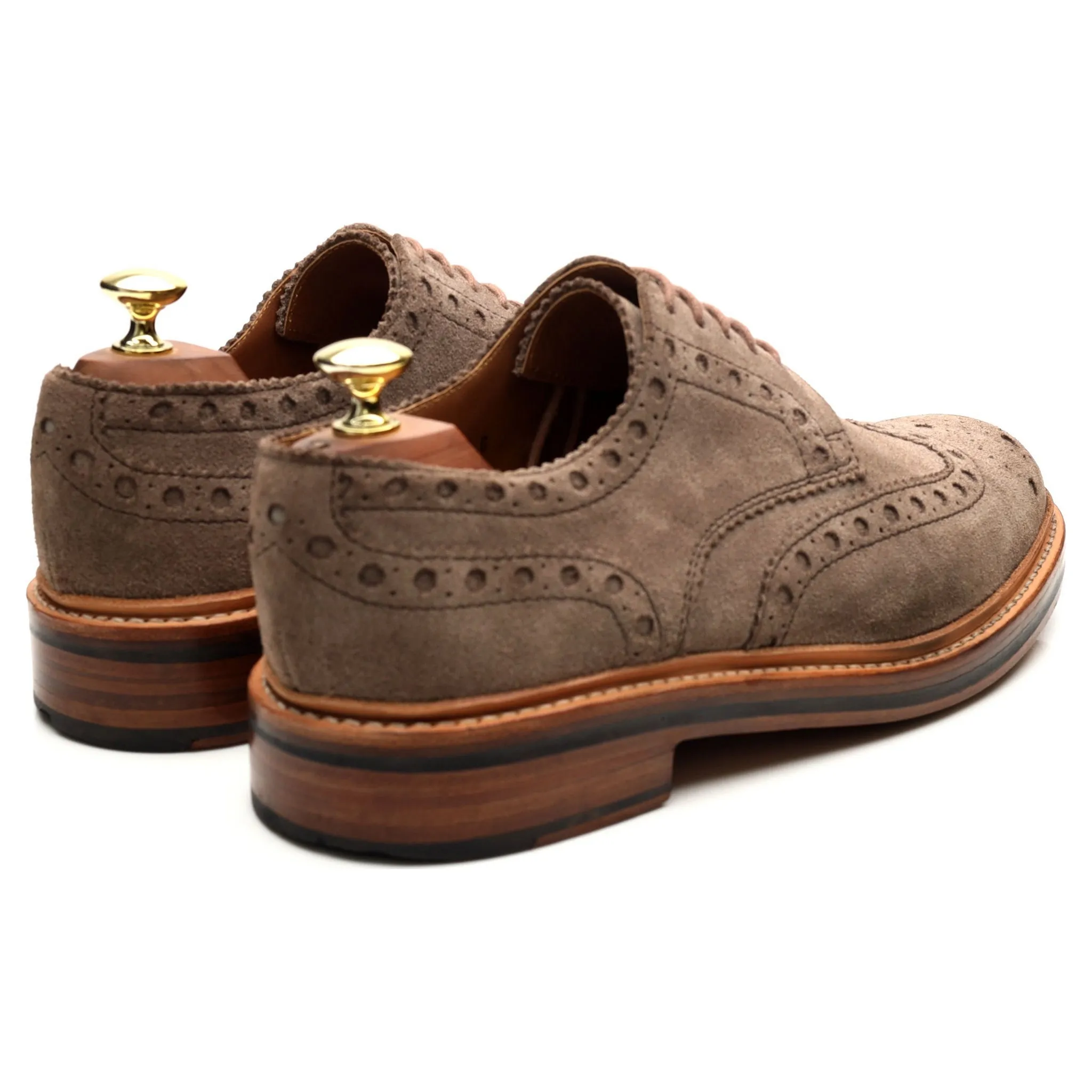 'Archie' Light Brown Suede Brogues UK 7.5 G