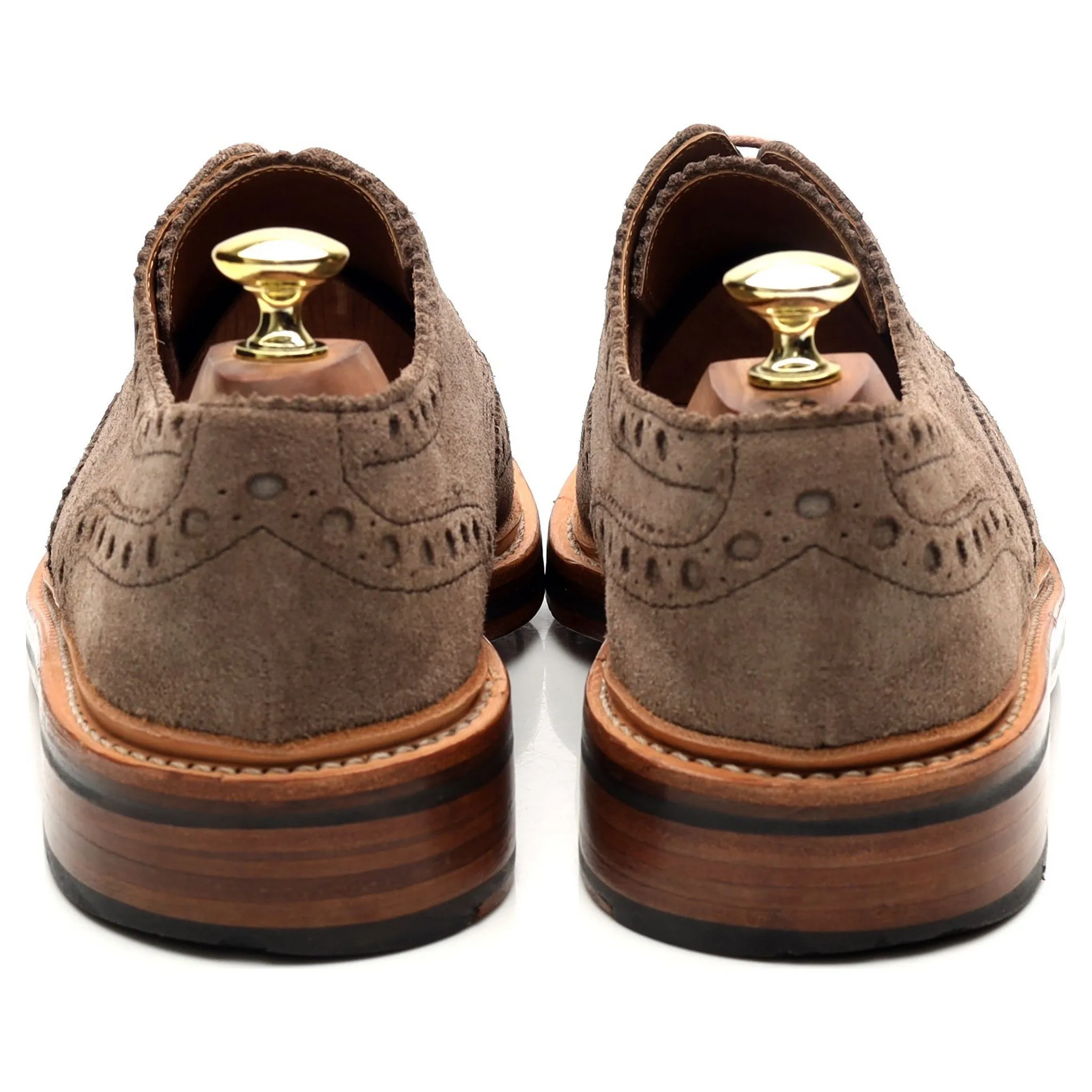 'Archie' Light Brown Suede Brogues UK 7.5 G