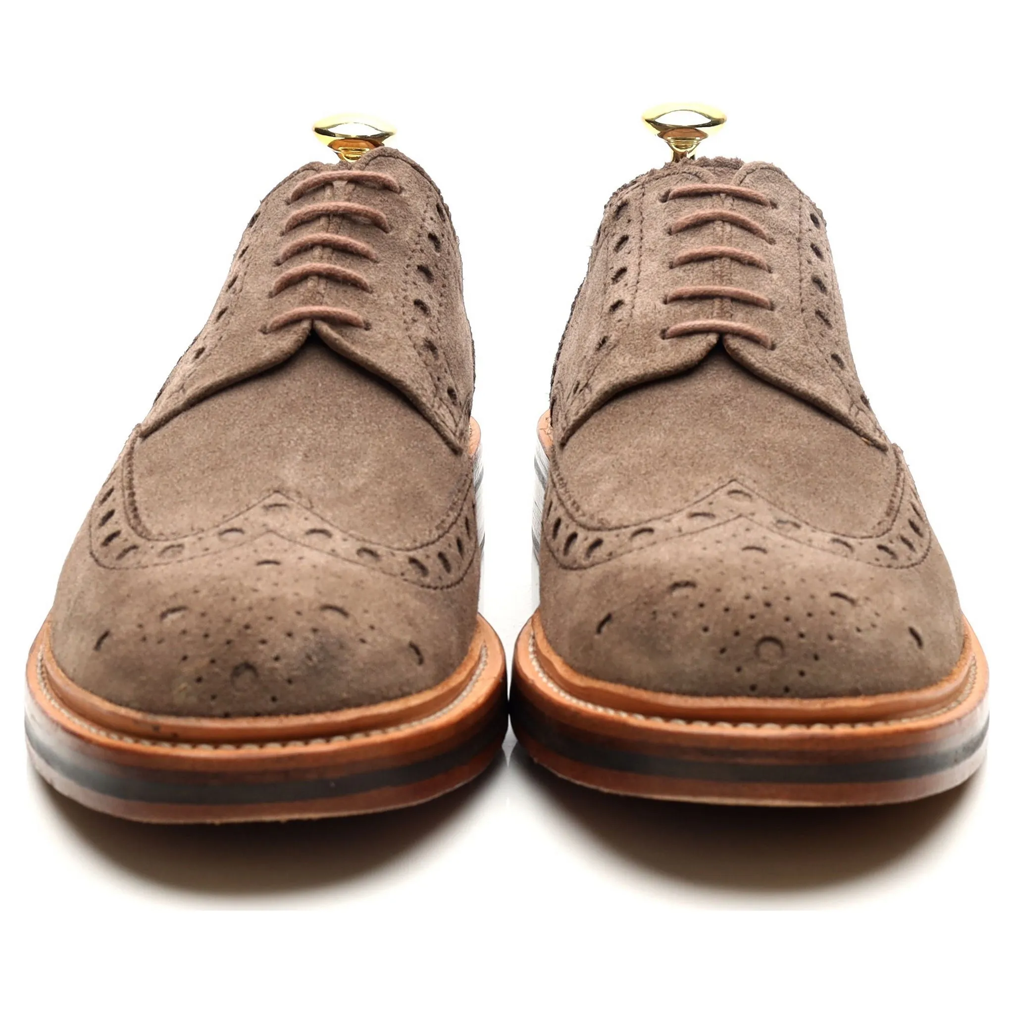 'Archie' Light Brown Suede Brogues UK 7.5 G