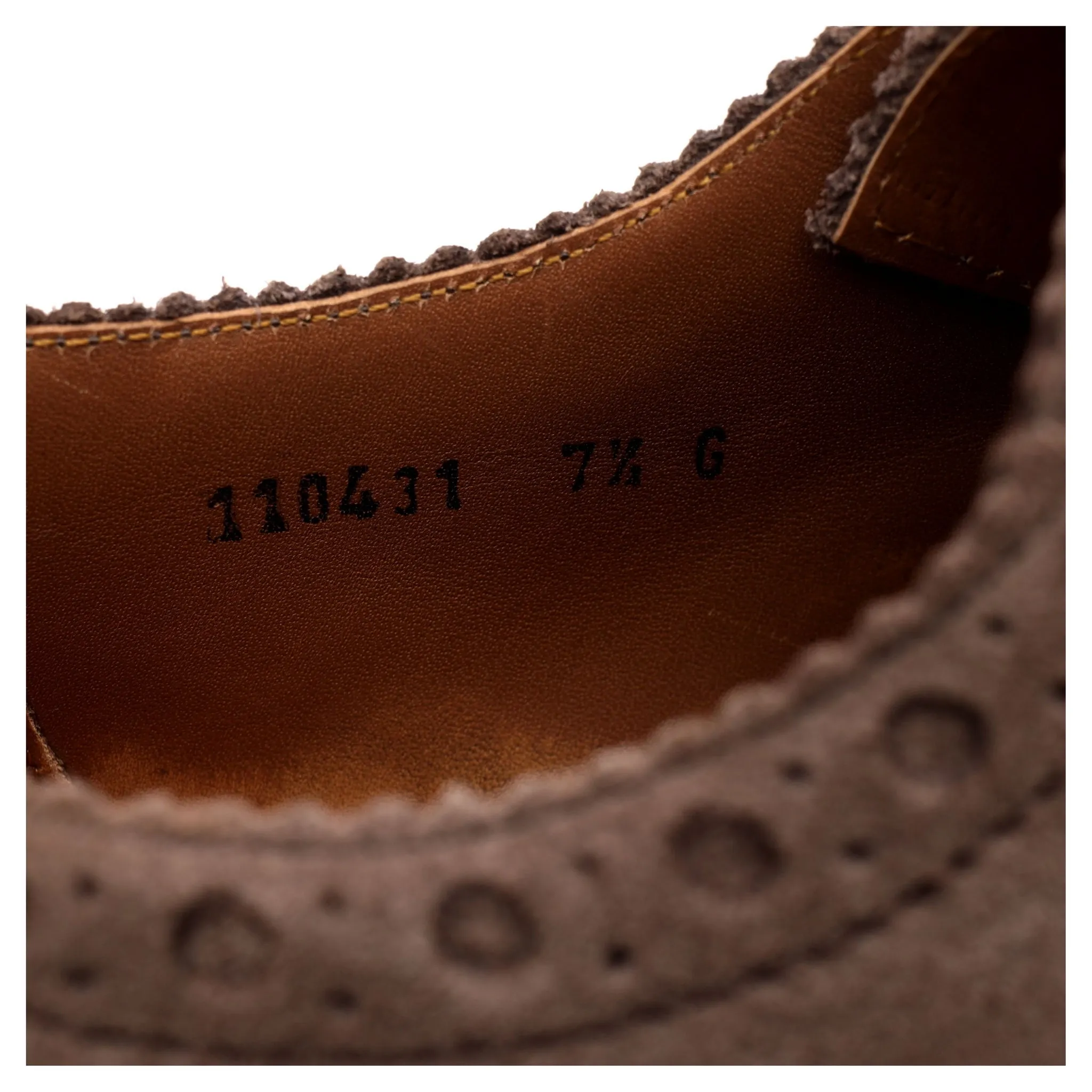 'Archie' Light Brown Suede Brogues UK 7.5 G