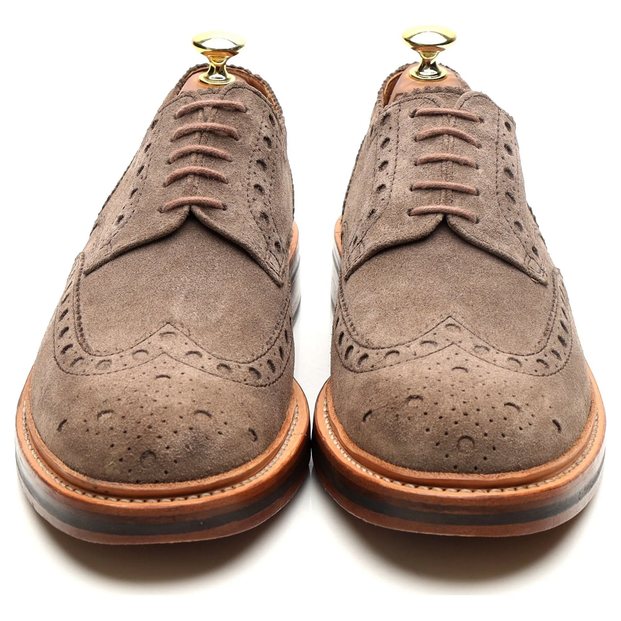 'Archie' Light Brown Suede Brogues UK 7.5 G