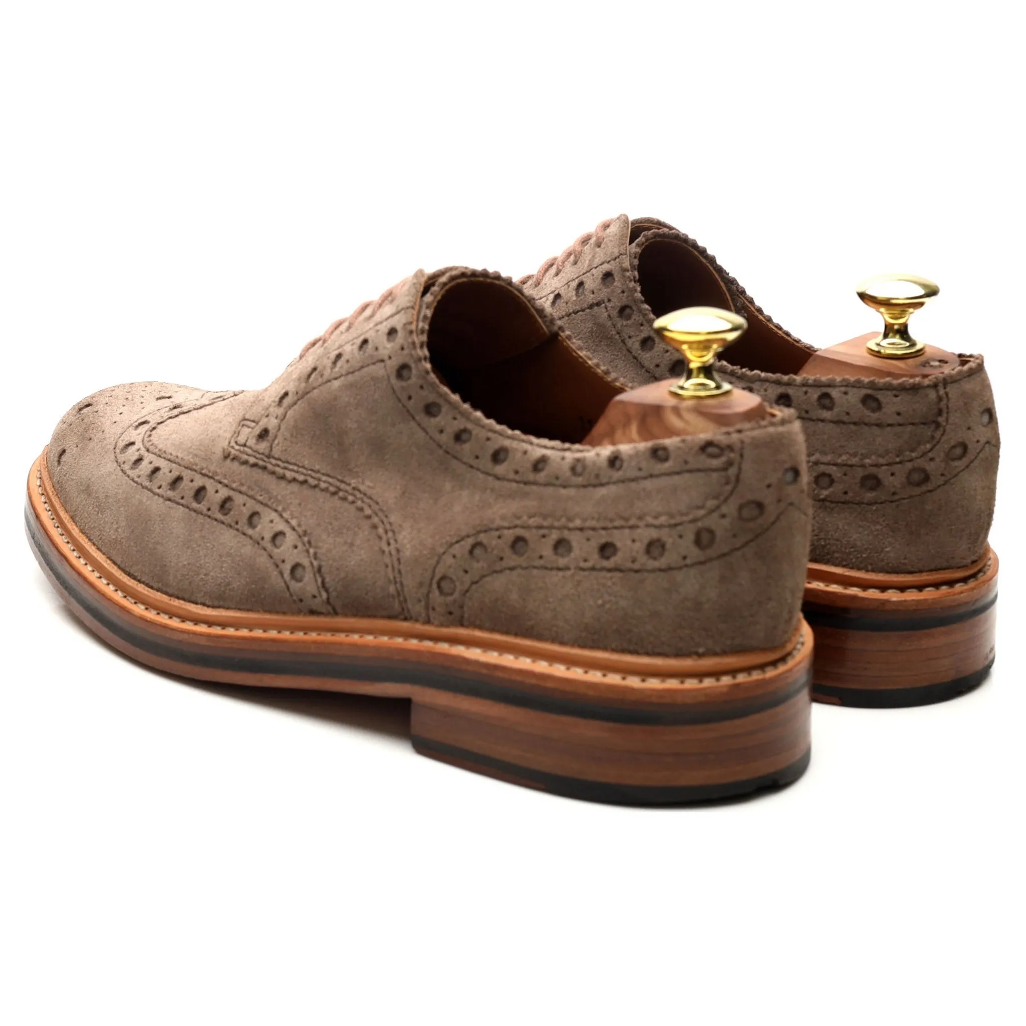 'Archie' Light Brown Suede Brogues UK 7.5 G