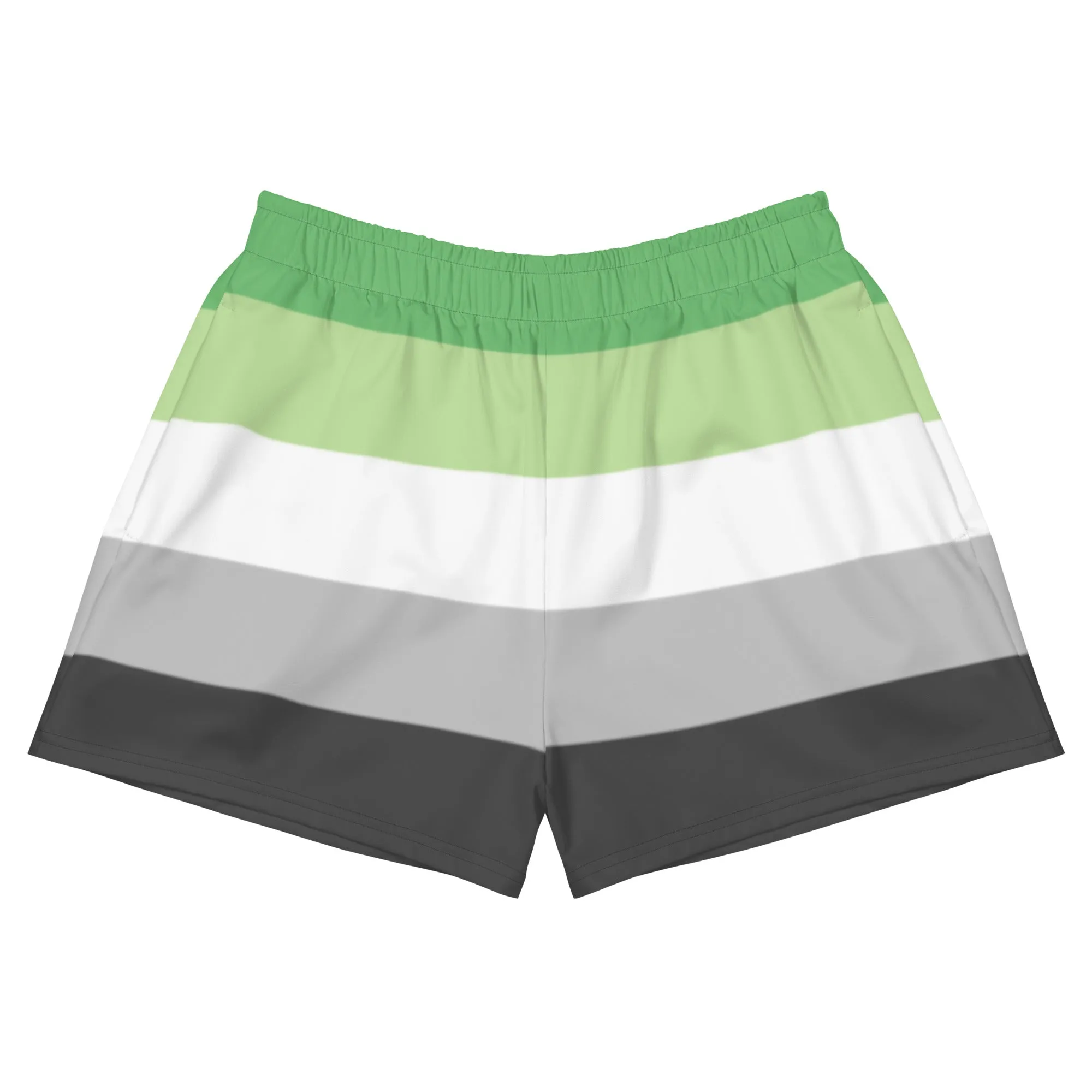 Aromantic Flag Athletic Shorts