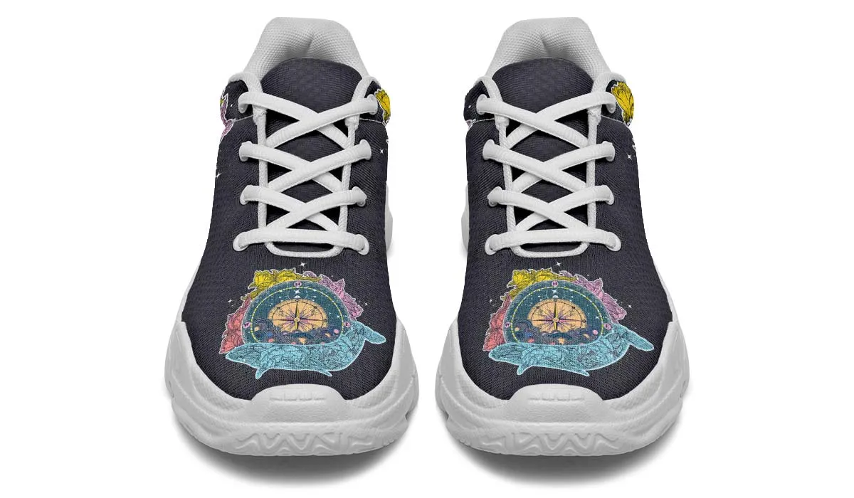 Artsy Compass Chunky Sneakers