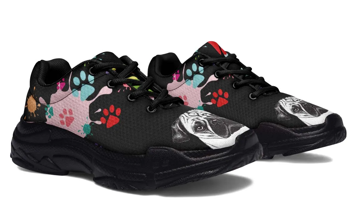 Artsy Pug Chunky Sneakers