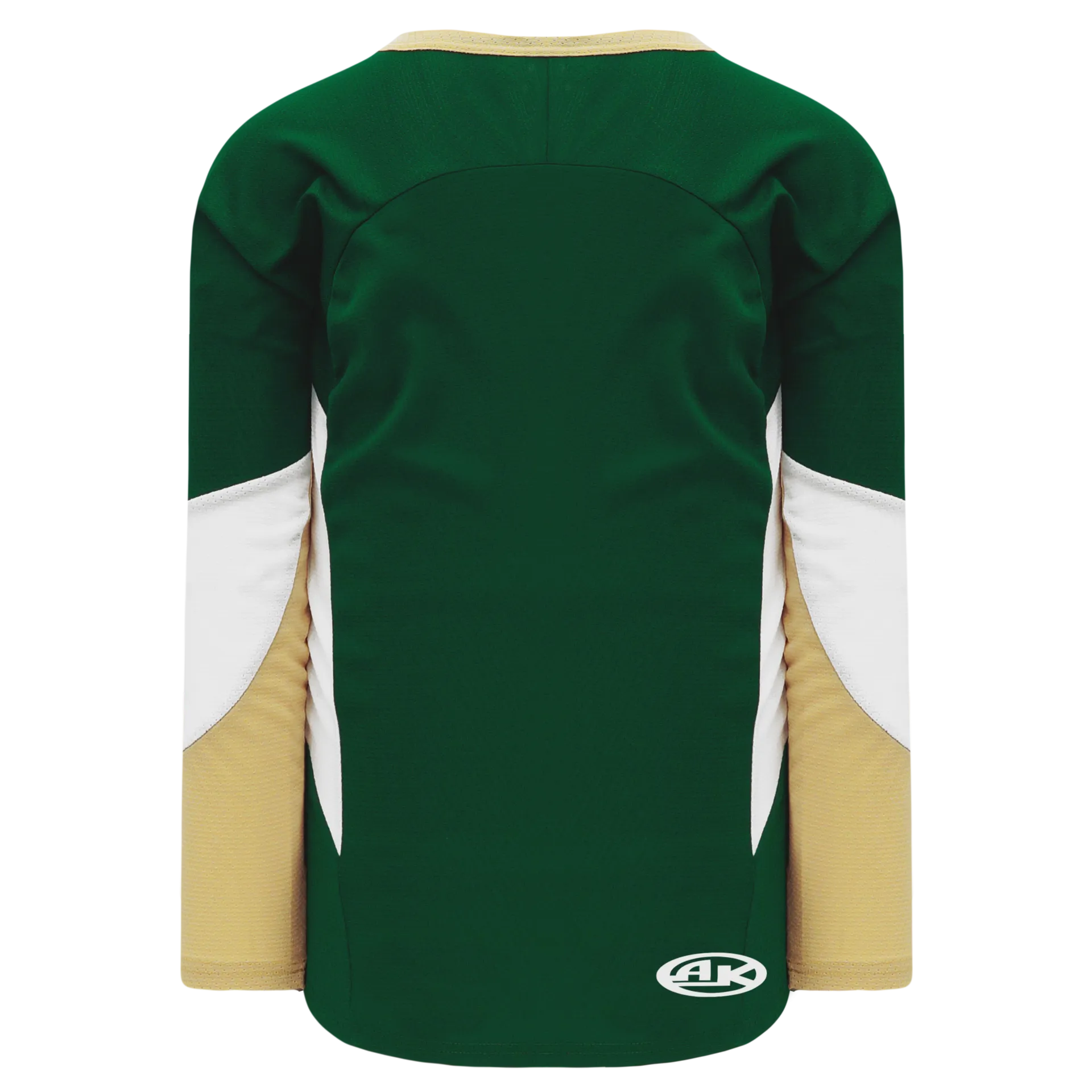 Athletic Knit (AK) H6600Y-262 Youth Dark Green/Vegas Gold/White League Hockey Jersey