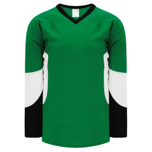 Athletic Knit (AK) H6600Y-440 Youth Kelly Green/Black/White League Hockey Jersey