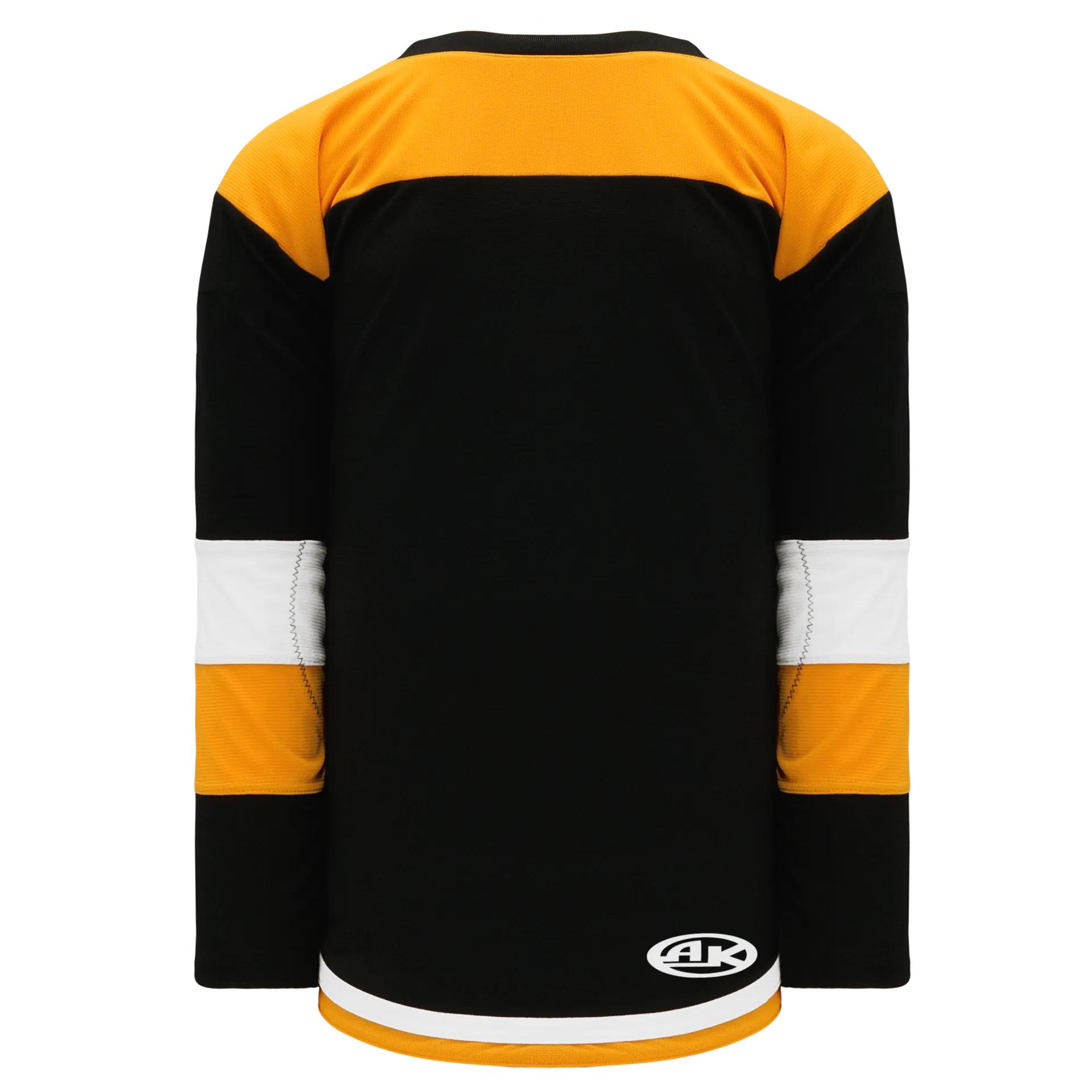 Athletic Knit (AK) H7400A-437 Adult Black/Gold Select Hockey Jersey