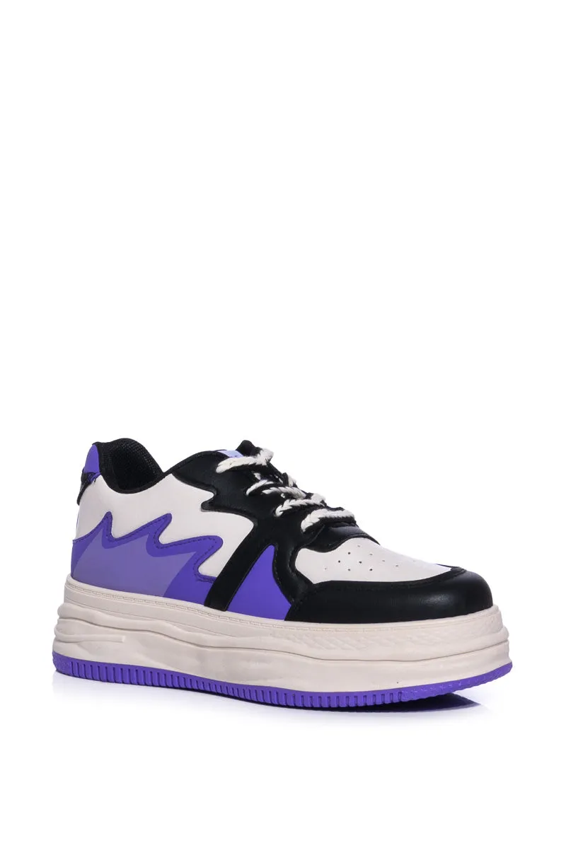 AZALEA WANG BIGGIE PURPLE SNEAKER