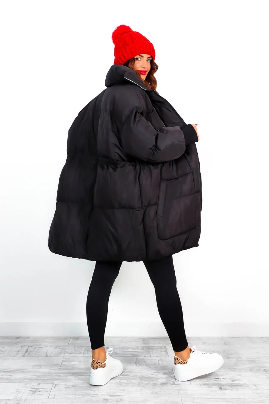 Baby Its Cold - Black Puffer Coat