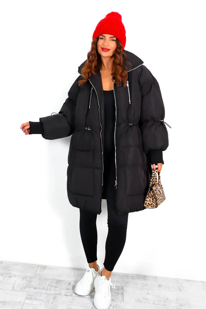 Baby Its Cold - Black Puffer Coat