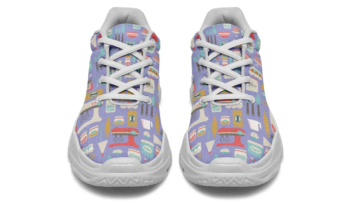 Baking Pattern Chunky Sneakers