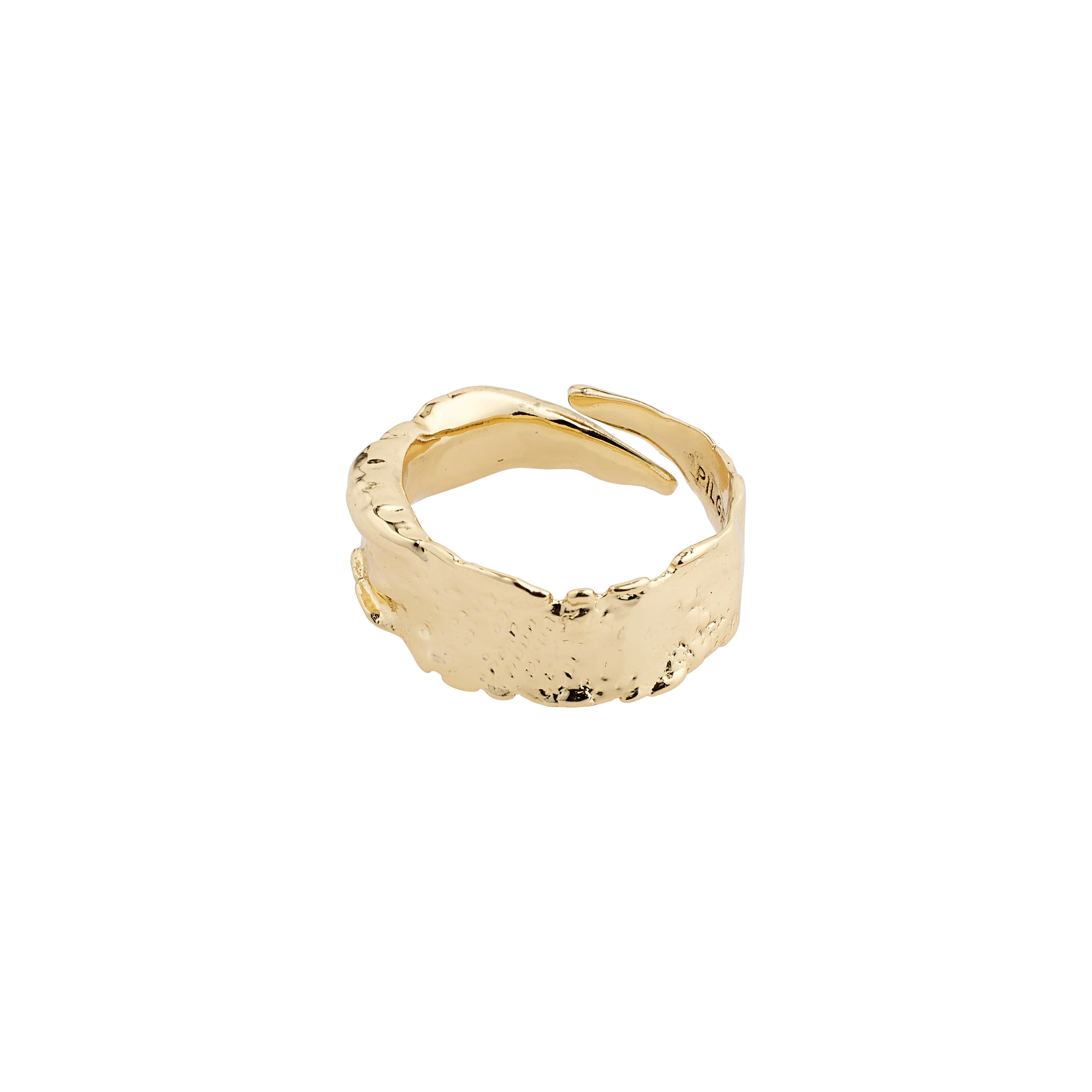 BATHILDA recycled rustic ring gold-plated