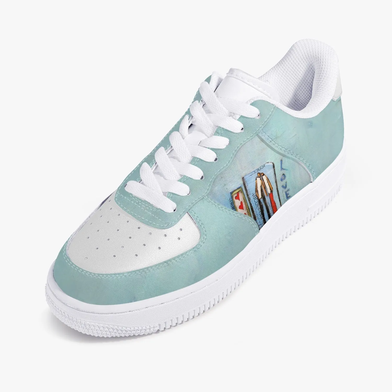 Be mine Low-Top Leather Sports Sneakers