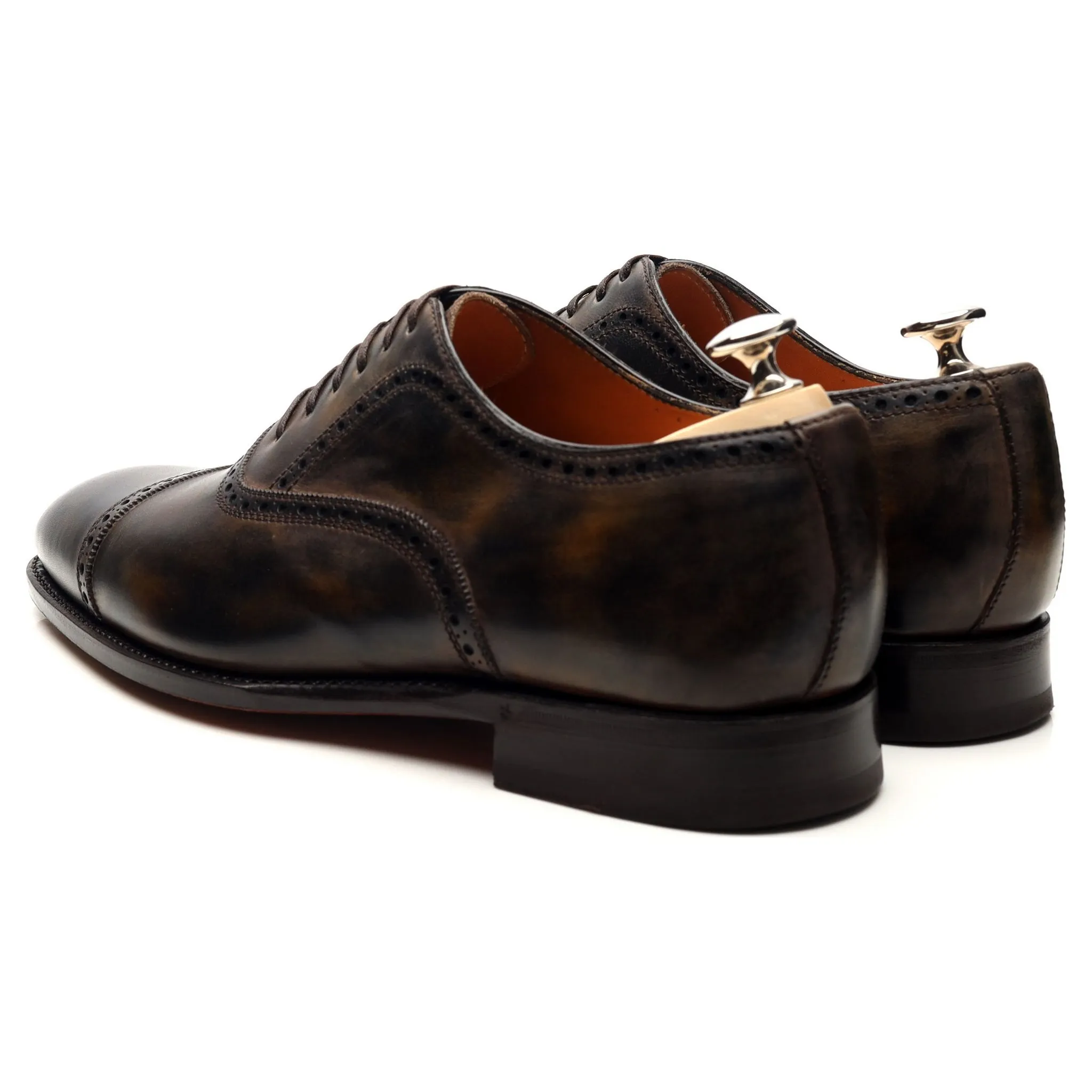 'Bellantonio' Dark Brown Museum Leather Oxford Brogues UK 9 EU 43