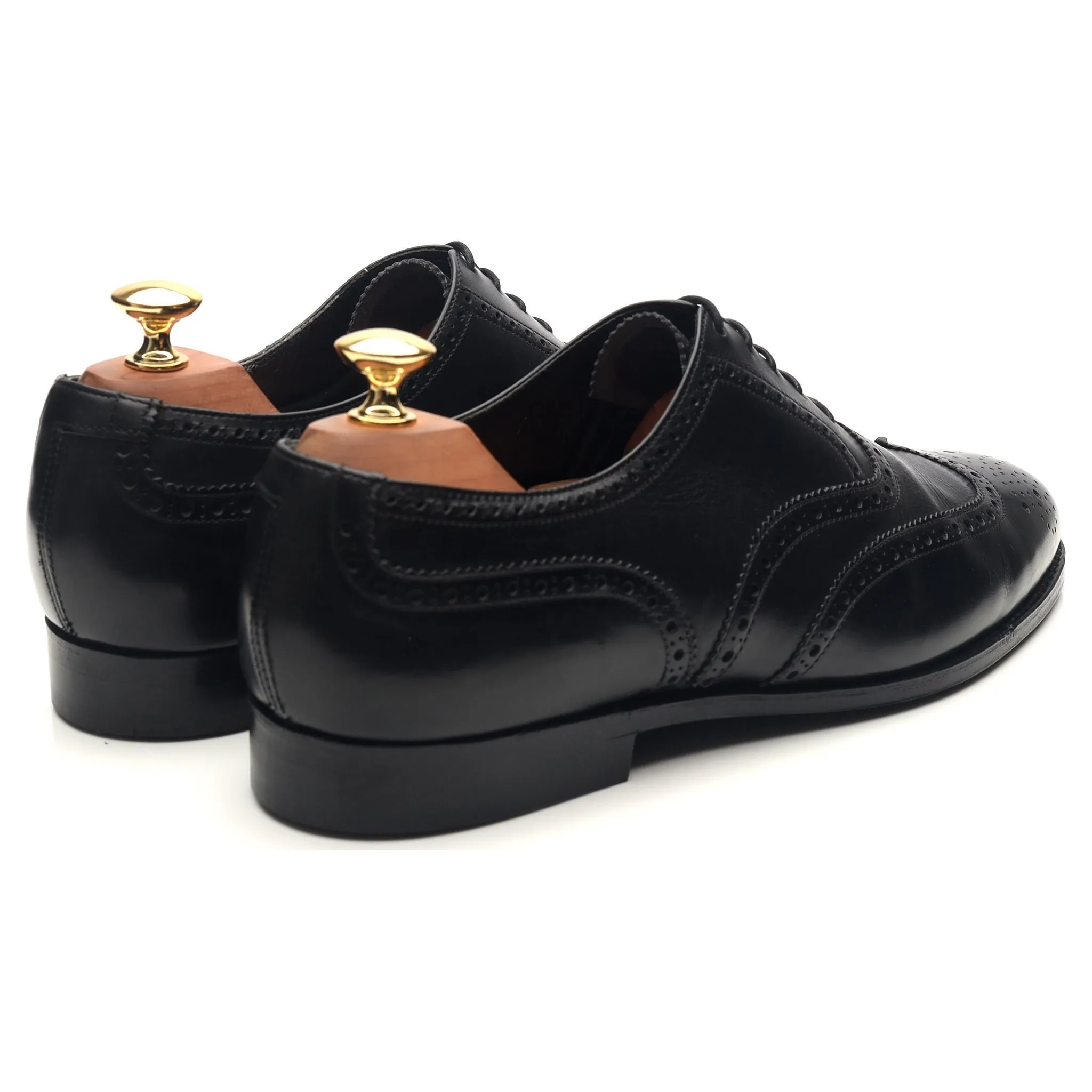 Black Leather Brogues UK 9 E