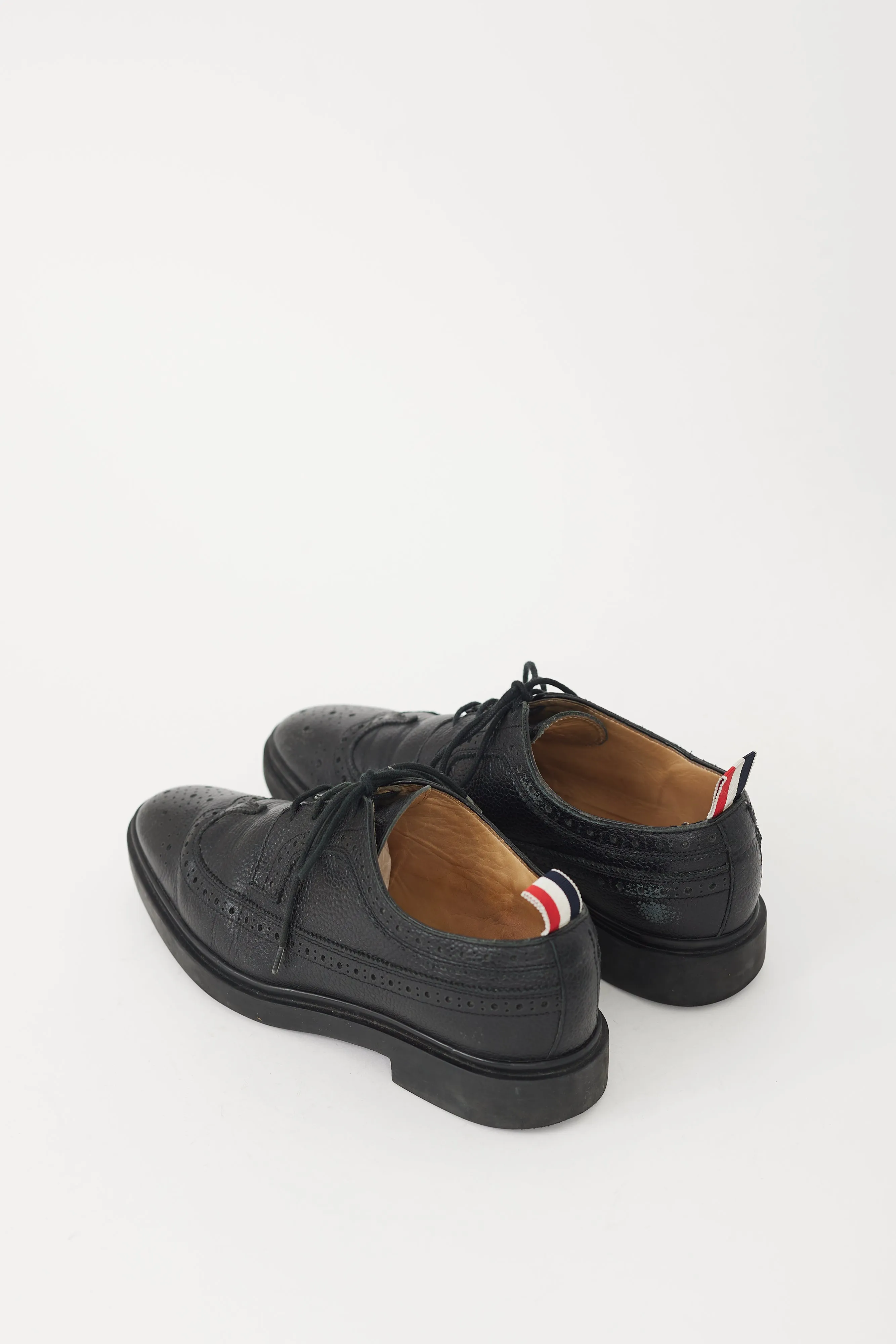 Black Leather Longwing Brogue