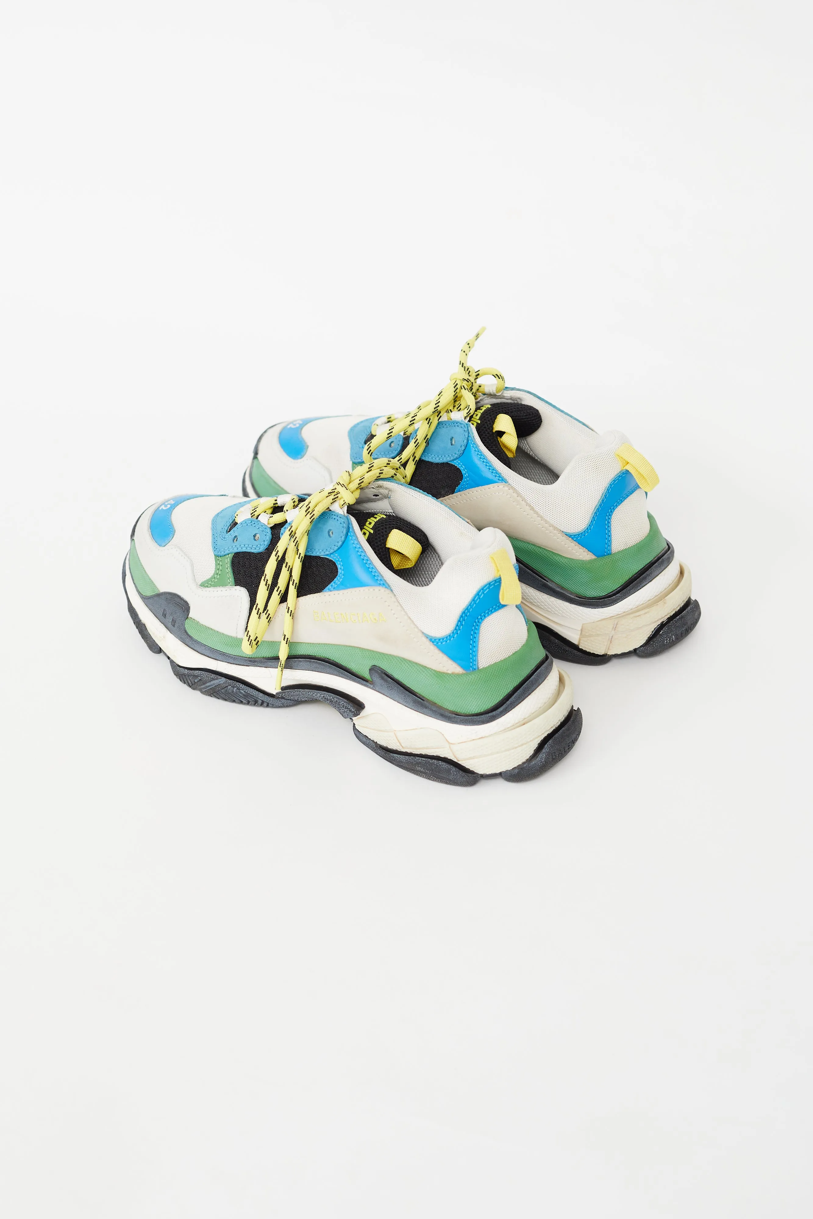 Blue & Multi Triple S Chunky Sneaker