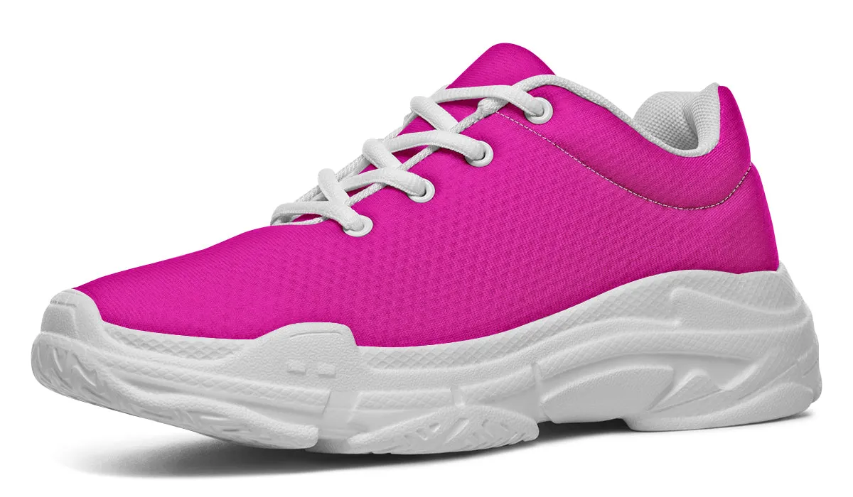 Blue And Pink Mismatch Chunky Sneakers