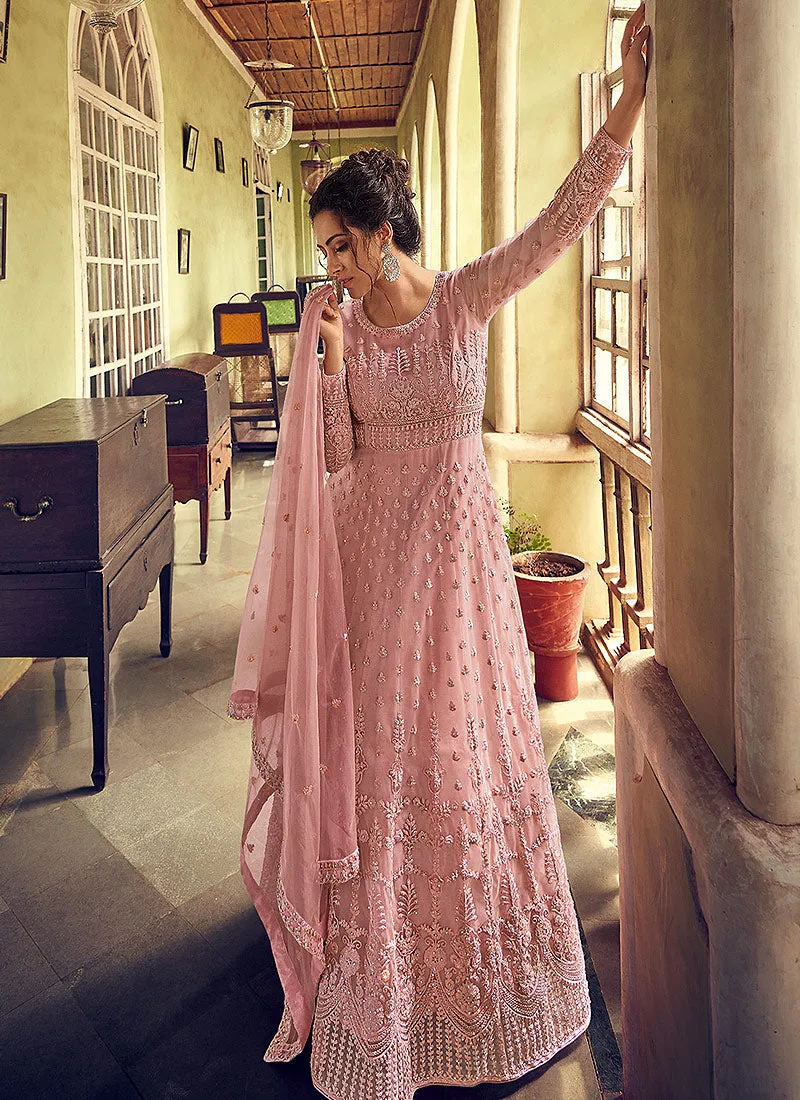 Blush Pink Designer Anarkali Suit