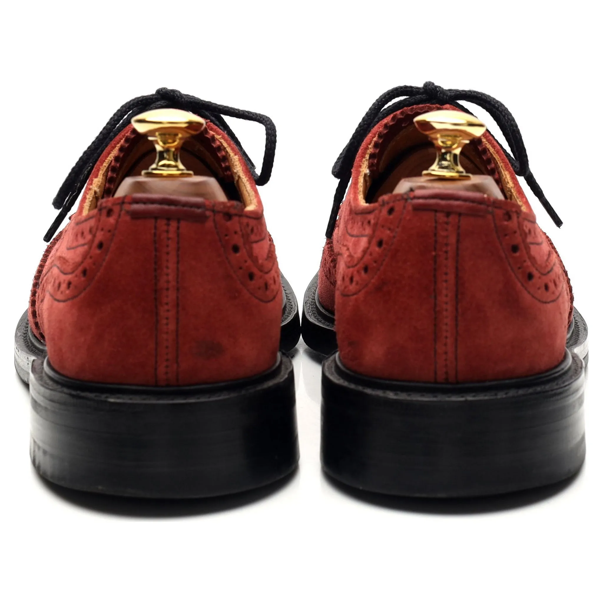 'Bourton' Red Suede Derby Brogues UK 6