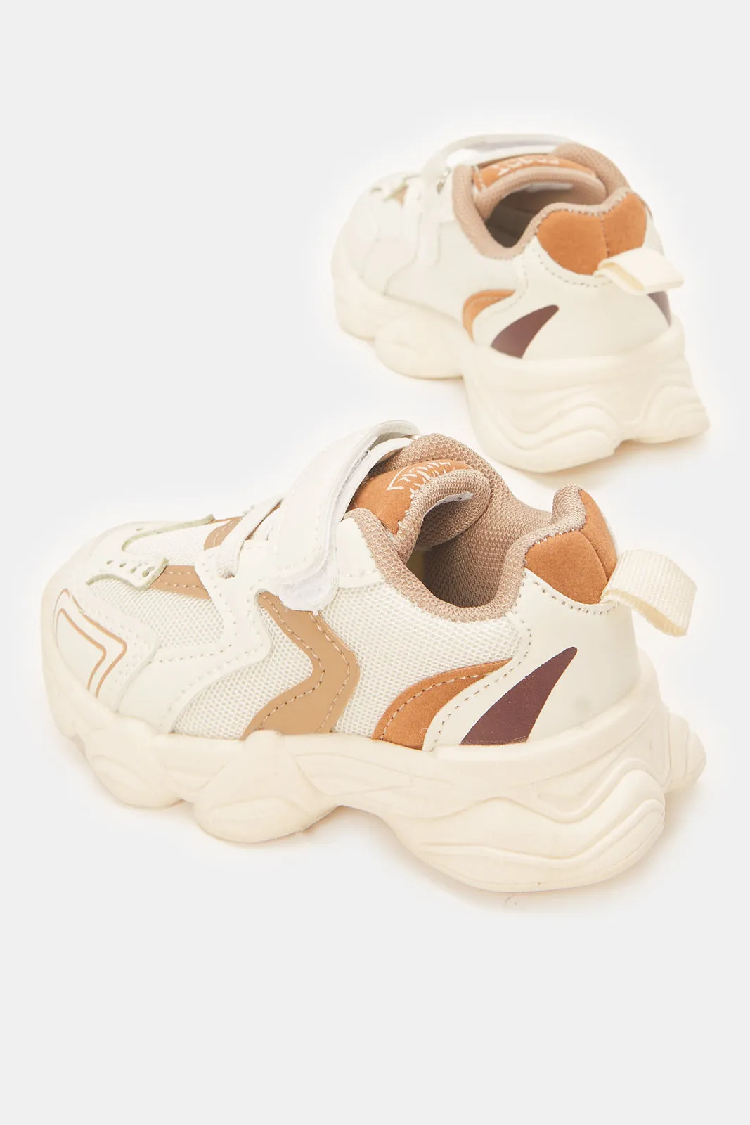 Boys Beige Chunky Trainer