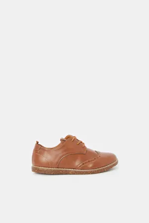 Boys Brown Lace Up Brogue