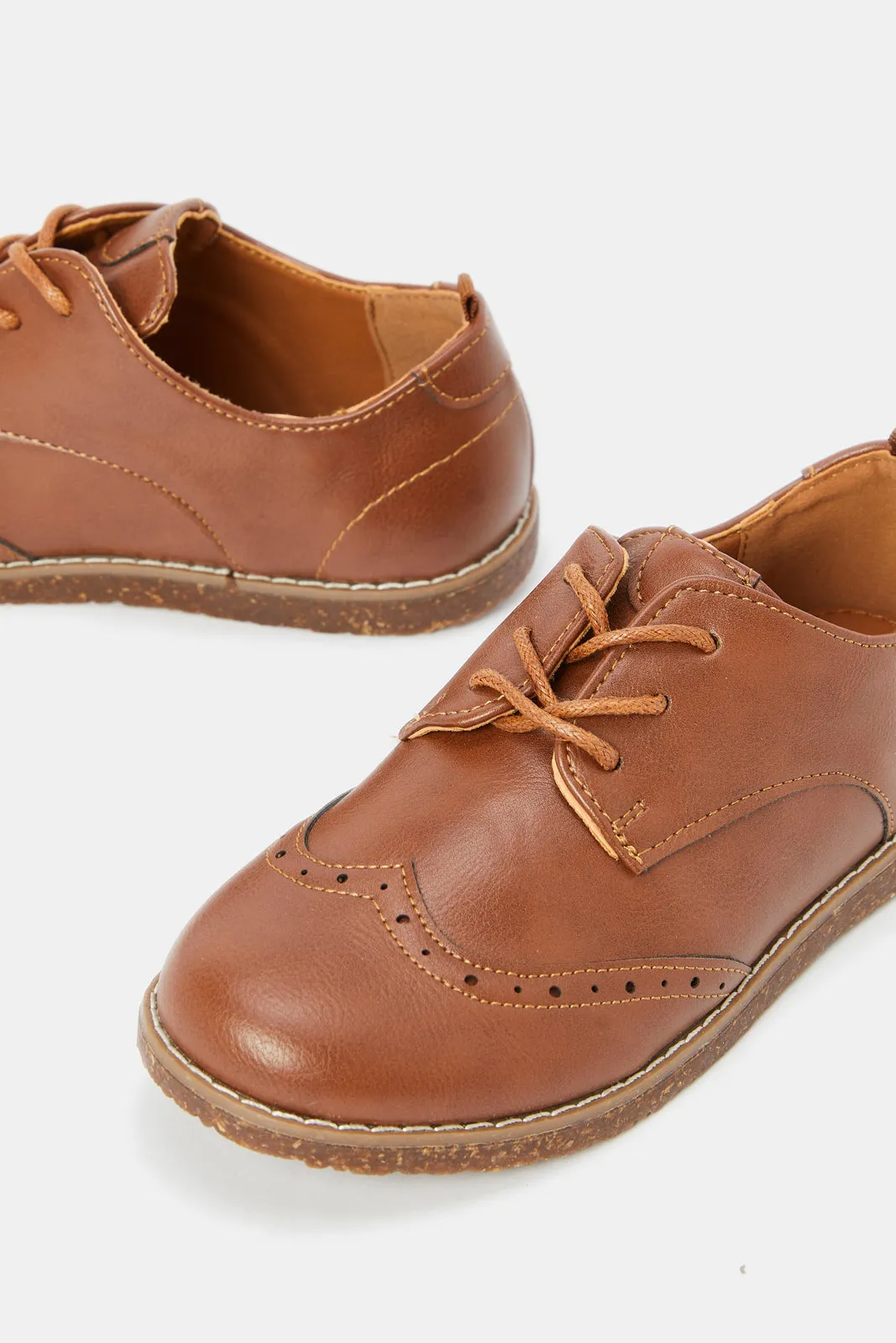 Boys Brown Lace Up Brogue