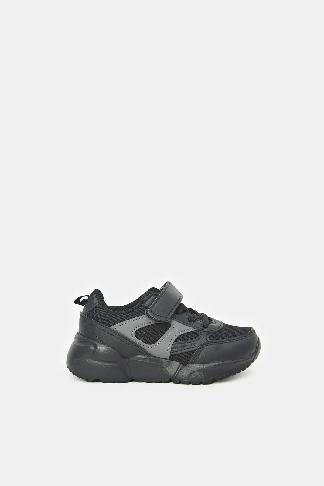 Boys Triple Black Chunky Sneaker