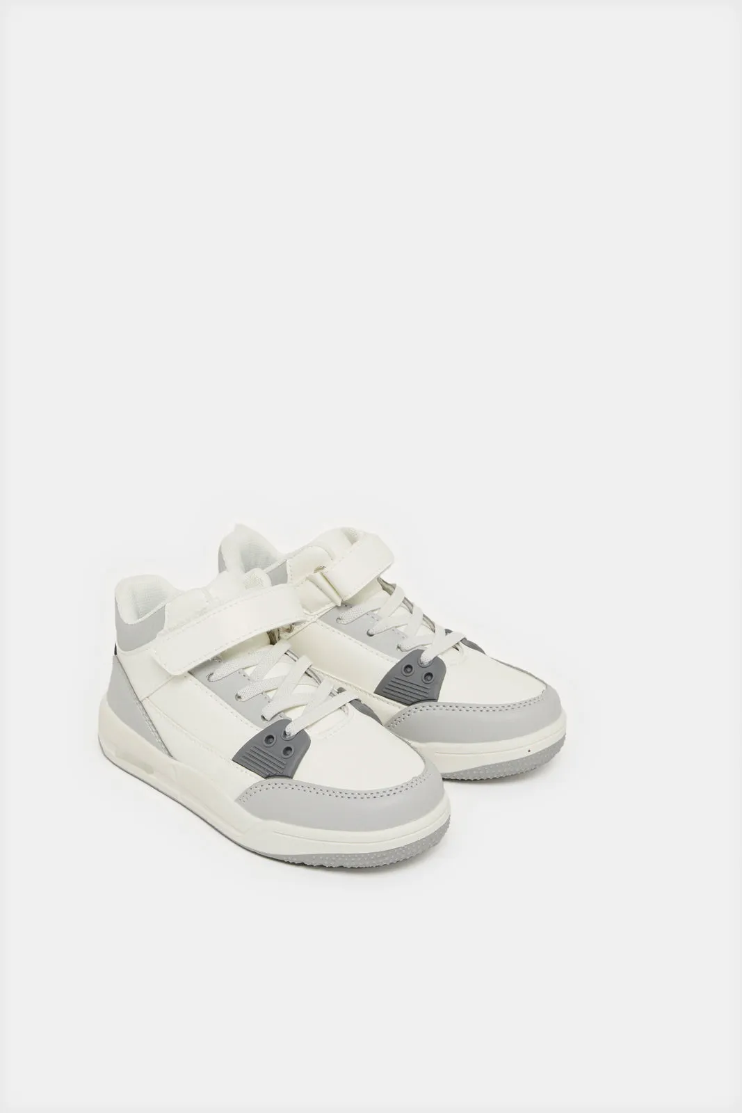 Boys White Chunky Sneakers