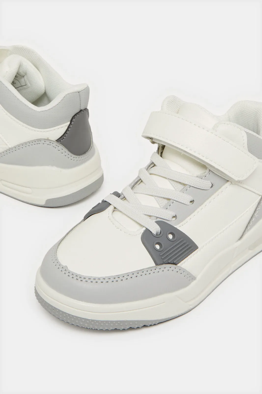 Boys White Chunky Sneakers