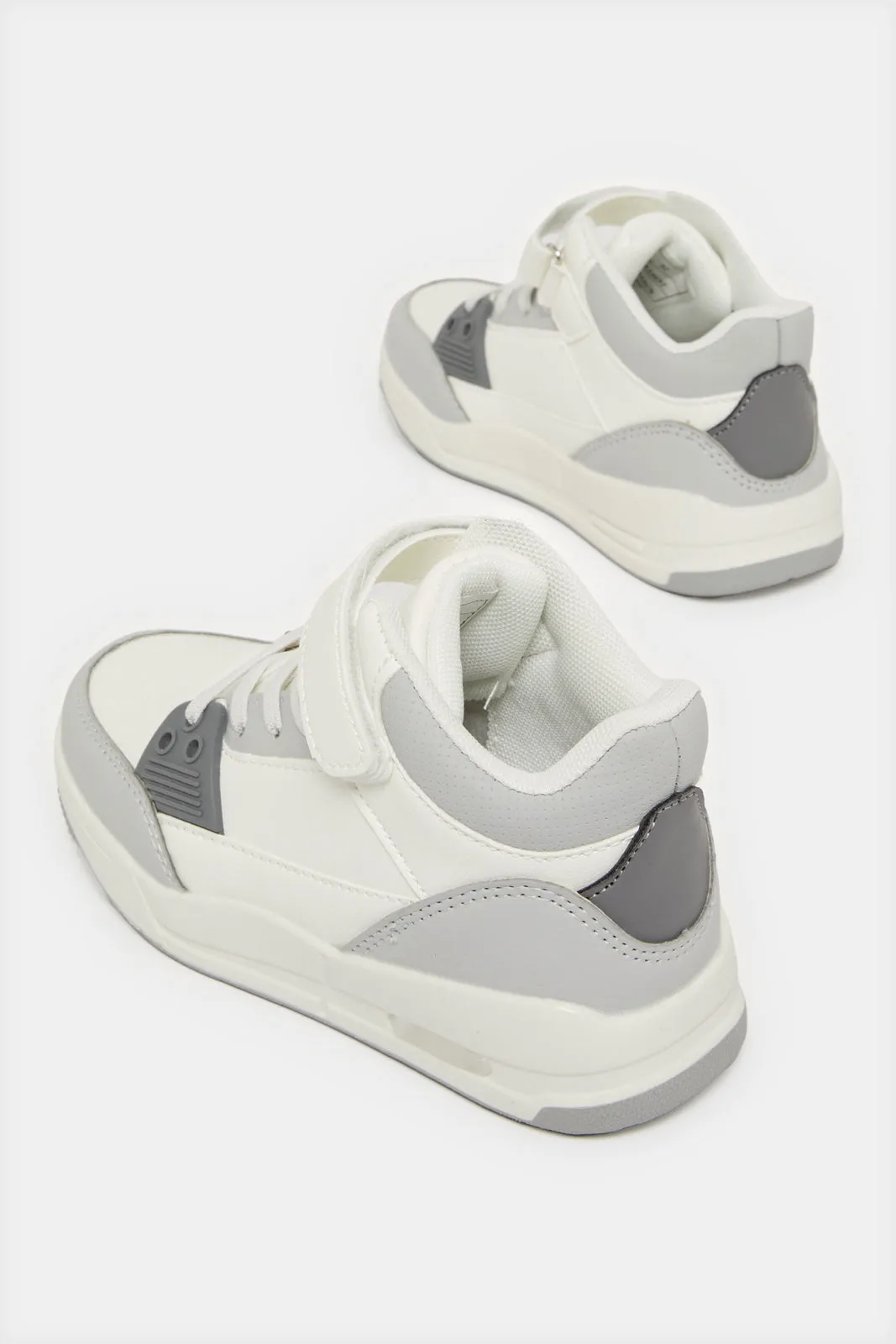 Boys White Chunky Sneakers