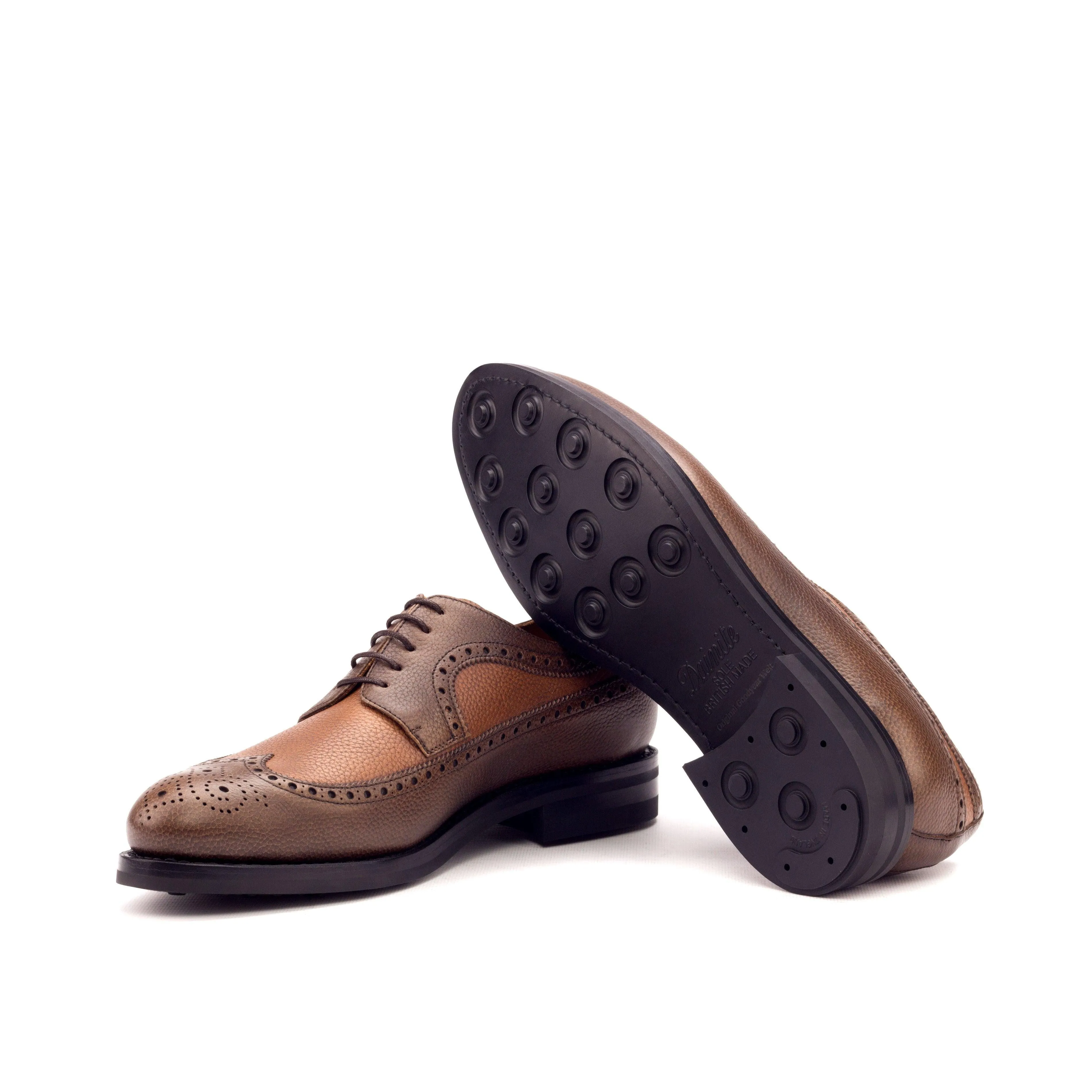 Brown Full grain Leather Longwing Blucher