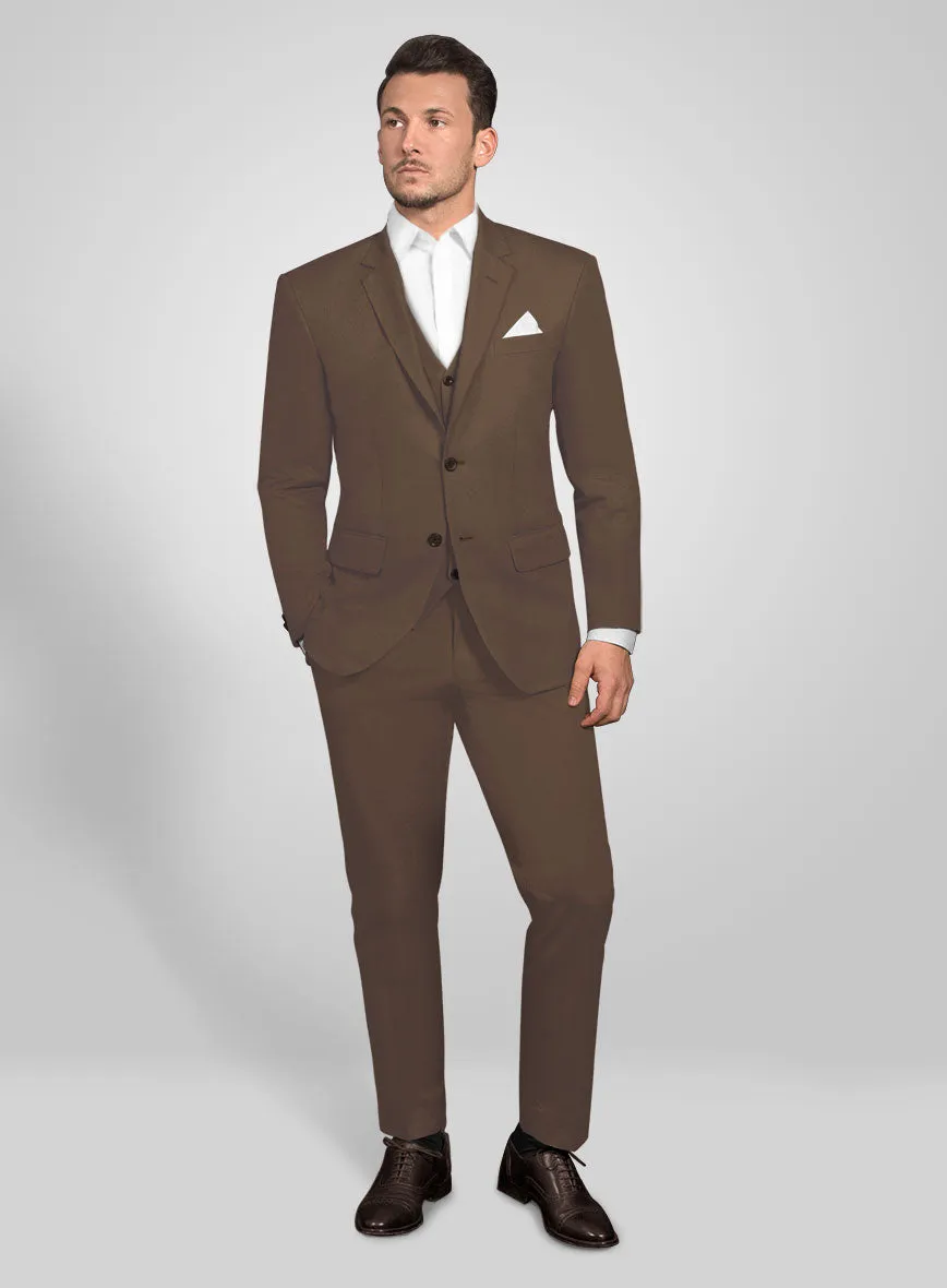 Brown Stretch Chino Suit